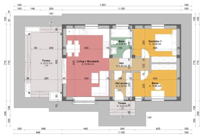 Desain rumah ukuran 60 meter persegi